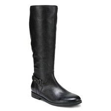 Vionic Rochelle Tall Boot Women  s Black Leather Comfort Support