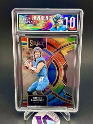 Panini 2023 Select Trevor Lawrence Jaguars #181 Premier Tie-Dye Prizm /25 ECG 10