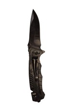 Folding 8" Tactical Knife W/ Spring Assisted Open Blade Very Sharp