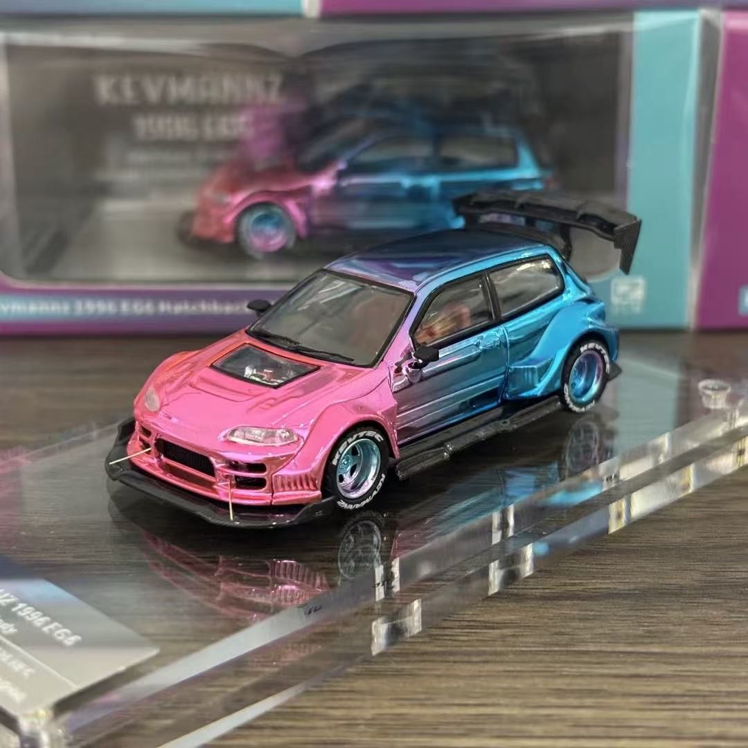 DCM 1:64 Civic EG6 Kevmannz Wide Body Diecast Metal Car