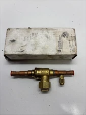 NOS Superior Refrigerant Full Port 3/8” ODS Brass Ball Valve 586WAS-6ST W Access
