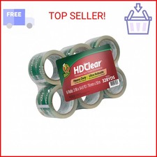 Duck HD Clear Extra Wide Packing Tape - 6 Rolls of Heavy Duty Shipping and Movin