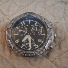 BMW Motorsport Men's Chronograph Date Watch Black Dial Quartz SS 5 ATM