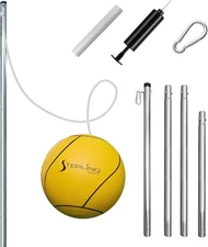 STERLING Sports Compact Tetherball Set for Outdoor Backyard with Ball and... 