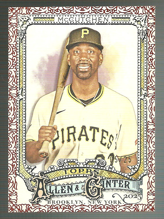 5/25 Andre McCutchen 2025 Topps Allen & Ginter Orange Foil #137