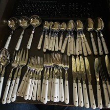 Set Of 49 Vintage Carnival Stainless Steel Si...