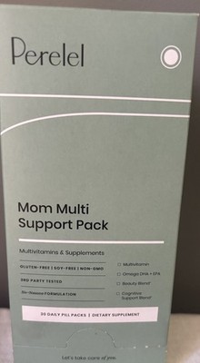 Perelel Mom Multi Support Pack - Multi Vitamins & Supplements, 30 Pack, exp 5/27