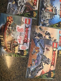 Lot of Lego Ninjago Instruction Manuals For 7 Sets 70615 70617 70616 70632 70613