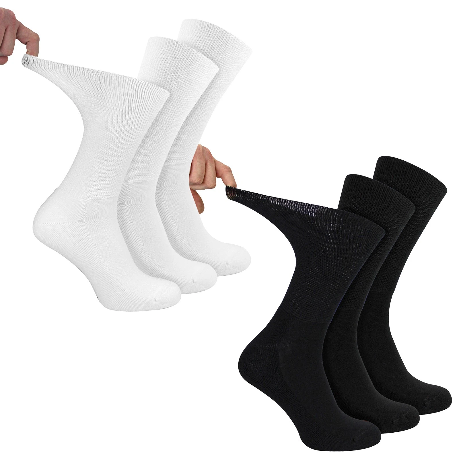 Dr.Socks - 3 Pack Mens Diabetic Sport Socks Breathable Non-Binding Socks