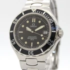 [NEAR MINT] OMEGA Seamaster 396.1062 Black Date 200M Qz Men's From JAPAN Z194