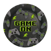 8 Partyteller Gaming Pappteller Ø 23 Cm