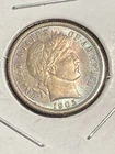 1905-P Barber Silver Dime - Gem Unc - COLORFUL Peripheral Toning on Obv & Rev