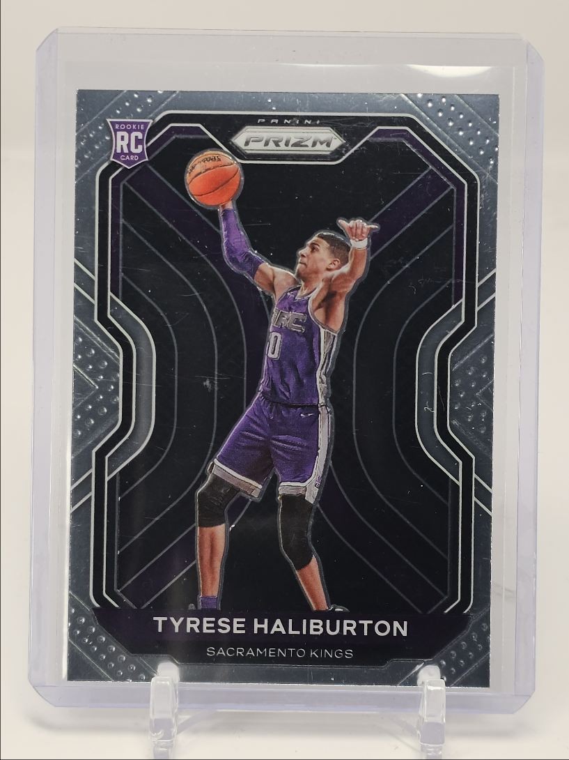 TYRESE HALIBURTON 2020-21 PANINI PRIZM ROOKIE BASKETBALL KINGS RC Q4125