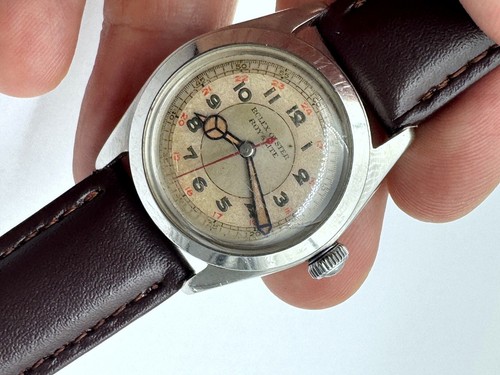 1940's ROLEX OYSTER ROYALITE Ref 4220 MILITARY WW2 ORIGINAL DIAL STEEL SERVICED - Picture 16 of 18