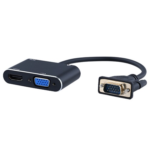 VGA Adapter Dual Screen Adapter 4K To HDMI-compatible Displays Projector - Picture 11 of 12