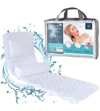 Efforest Bath Pillow Tub Neck, Lumbar Back Support Full Body W Headrest New Gift