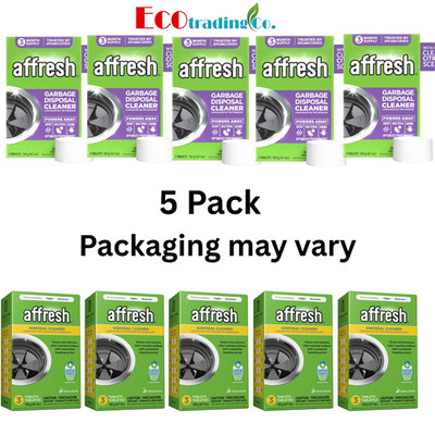 Affresh Garbage Disposal Cleaner, Removes Odor-Causing Residues, 3 count- 5 Pack