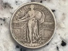 1917D TYPE 1 Standing Liberty 90% Silver Quarter #32