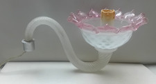 Braccio braccia coppa Murano Ricambio Lampadario opalino + rosa  24 x 13 (h) cm