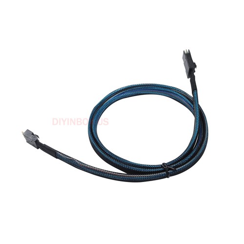 Mini SAS SFF-8087 to SLIM SAS SFF-8654 4I High Speed Connection Cable 1-meter - Picture 9 of 16