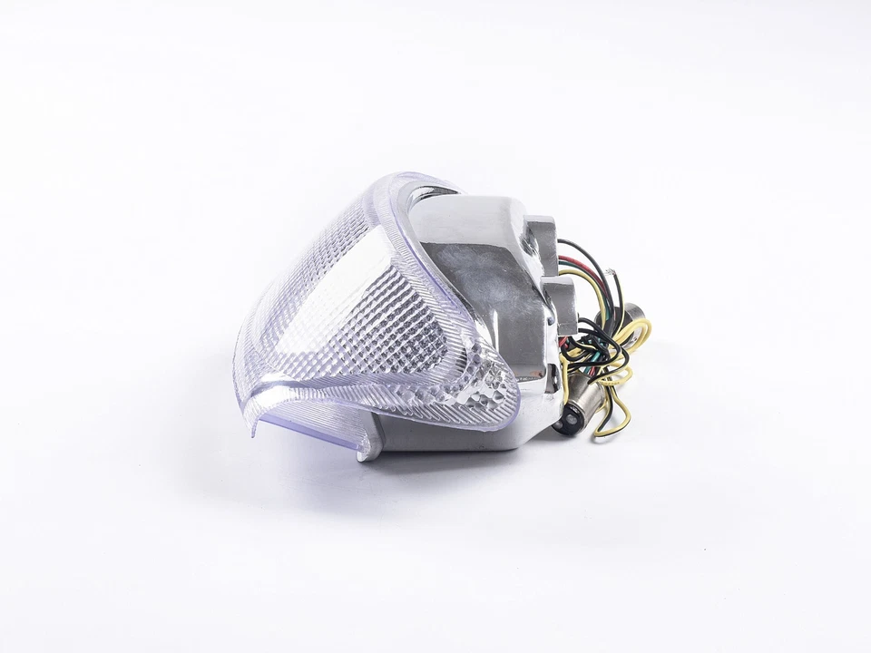 Luz trasera LED clara señales de giro integradas para Triumph 1997-2001 velocidad triple Foto 3 de 4