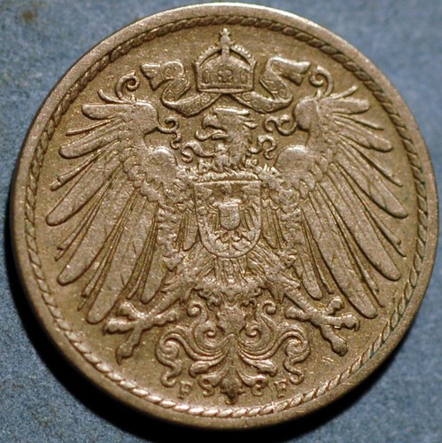 Germany Empire 5 Pfennig 1910 F KM# 11 - Picture 2 of 2