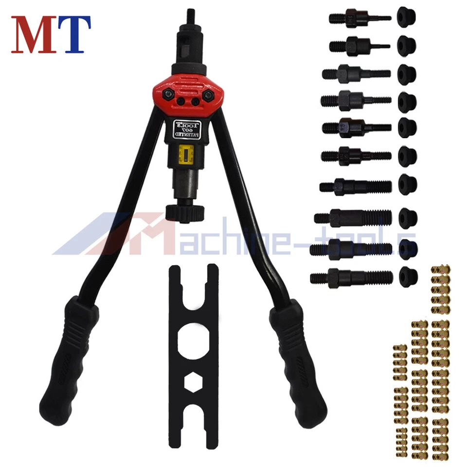 Herramientas de ajuste de tuercas de 16" Herramienta de ajuste de tuercas Herramienta de ajuste de tuercas Remachadoras de mano Kit de pistola de tuercas Foto 3 de 4