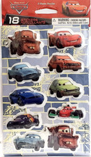 STICKETY-DOO DA Disney/PIXAR Cars PUFFY Stickers - 18 pcs