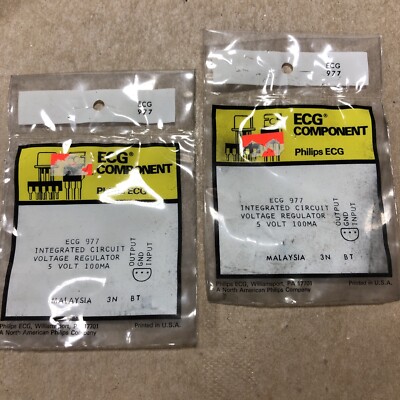 ECG977 5 Volt 100MA (Lot Of 2) + 1 ECG5608