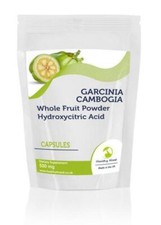 Garcinia Cambogia Whole Fruit Powder 500mg 30 Capsules HM