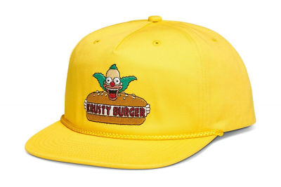 VANS Simpsons KRUSTY THE CLOWN KRUSTY BURGER Cap Hat Yellow