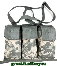 New USGI ACU Digital Camo Molle II Bandoleer 6-Mag 5.56 Ammunition Pouch