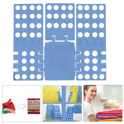 Camisa para Adultos Plegable Tablero de Lavandería Prendas para el torso Ropa Carpeta Rápida Tablero Organizador Azul - Imagen 12 de 12