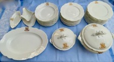 SERVICE DE TABLE ANCIEN PORCELAINE DE PARIS NAPOLÉON III 39 PIÈCES