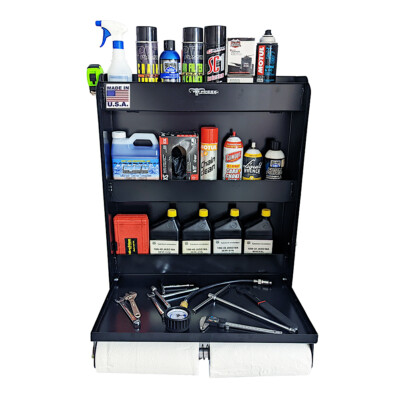 Pit Posse USA Made Senior Storage Cabinet & Work Station Aluminum Flip Out T