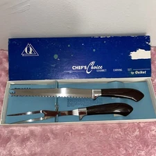 VINTAGE Chef's Choice Gourmet Carving Set Knife, & Fork by QUIKUT 