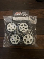 RU0487  Rc Mini Tyres 36 Round Pre-Glued (4)   For M05  M07 M08 3racing Hpi Mini