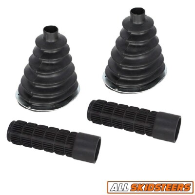 Rubber Steering Boots & Grips Kit Compatible With Bobcat S175 S185 S250 S300