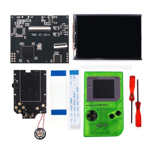 V5 Ultra OSD Menu Full Size RIPS Backlit LCD Kit W/Speaker+Shell Case For GB DMG - Afbeelding 41 van 46