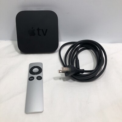 Apple TV Model A1469 (3rd Gen) with Apple Remote And Power