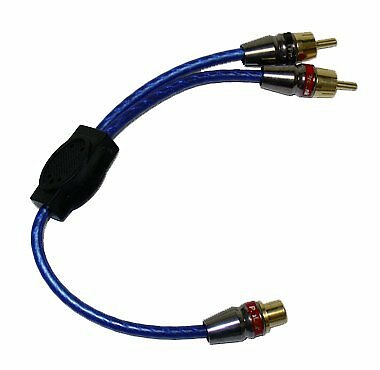 ProLink Audiophile Stereo RCA Interconnect Cable 1 Female to 2 Male Y Cable