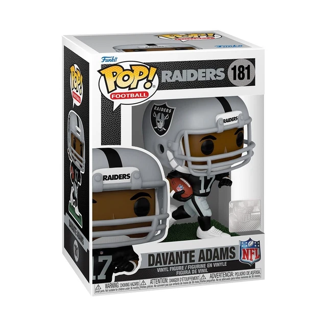 Funko Pop NFL Las Vegas Raiders Davante Adams Figure # 181 w/ Protector