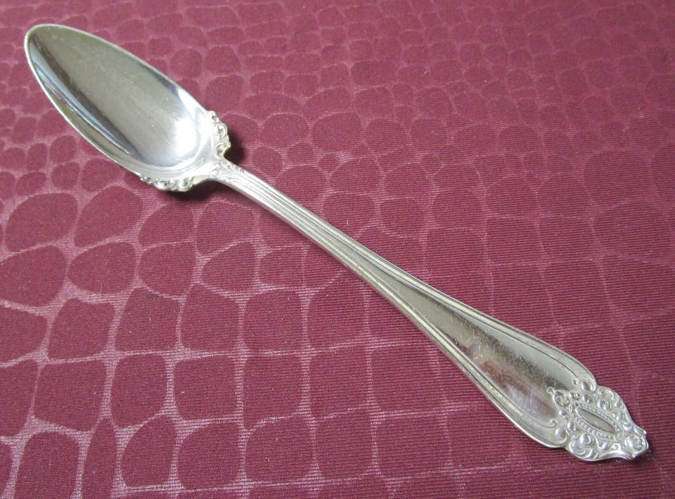 MARQUESA 3 cucharas de fruta 1900 Rogers plateado sin monogramas Foto 2 de 4