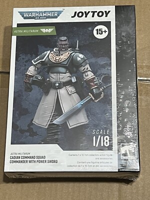 Joytoy Warhammer 40K Astra Militarum Cadian Command Squad Commander w Sword 1:18