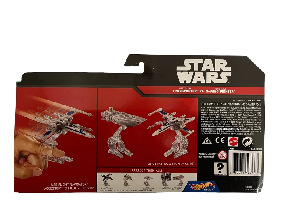Star Wars Hot Wheels First Order Transporter vs X-Wing Brand New in Box - Image 2 of 2