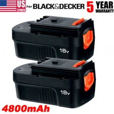 1/2Pack 18V 4.8Ah for Black and Decker HPB18 18 Volt Battery HPB18-OPE 244760-00