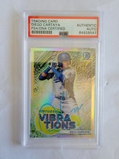 Diego Cartaya Bowman Virtuosic Vibrations Autograph PSA/ DNA Certified