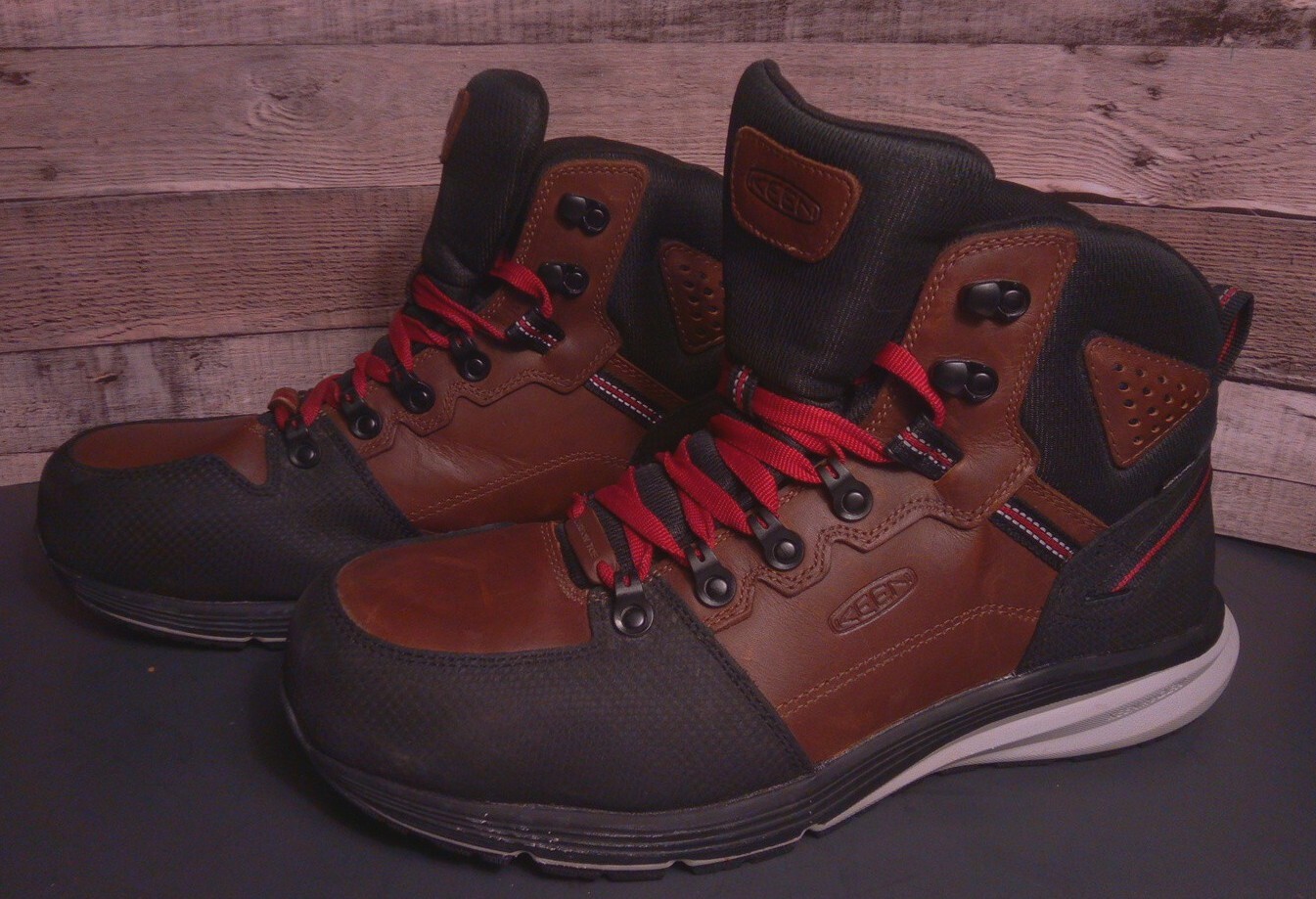 Stivali da lavoro Keen 'Red Hook Mid' uomo WP EH punta di sicurezza antiolio scivolo 1024576D