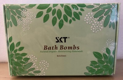 SKT BATH BOMBS - 6 Pack Bath Bombs Natural Organic Moisturizing Handmade