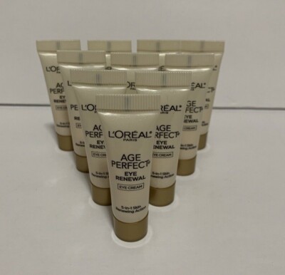 L'Oreal Paris Age Perfect Eye Renewal Eye Cream Travel Size 0.10 Oz 10 Pack